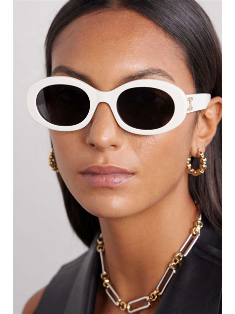 celine triomphe oval sunglasses|celine triomphe sunglasses sale.